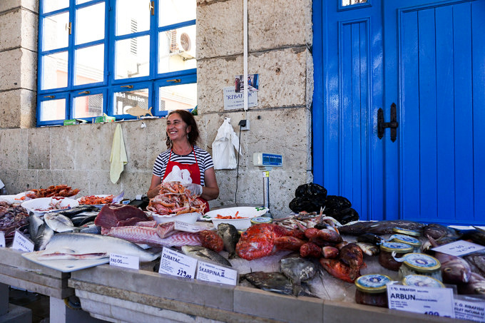 Fischmarkt, lokal, Kroatien