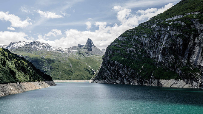 Rheinschlucht, Surselva, Graubünden, Schweiz, Zervreilasee