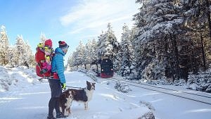Harz, Winter, Familie