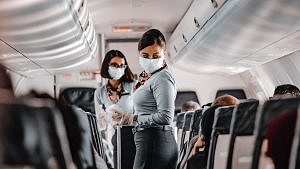 Reisen mit Corona, Flugzeug