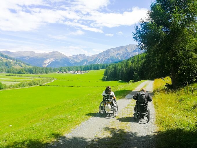 Urlaub mit Rollstuhl, Engadin barrierefrei