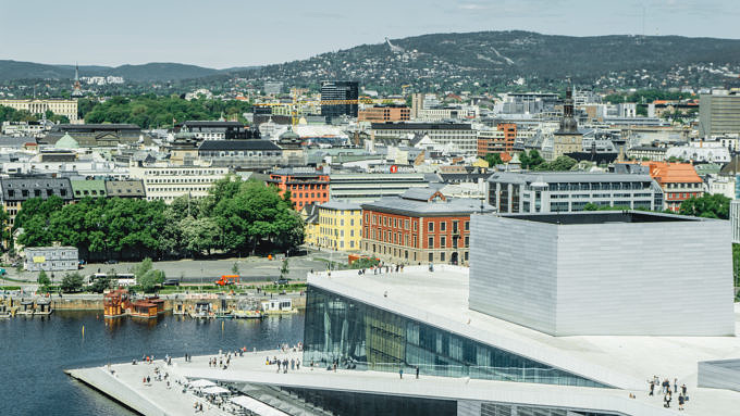 Oslo Oper Skyline Aussicht