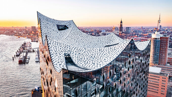 silvester, deutschland, Elbphilarmonie, Hamburg